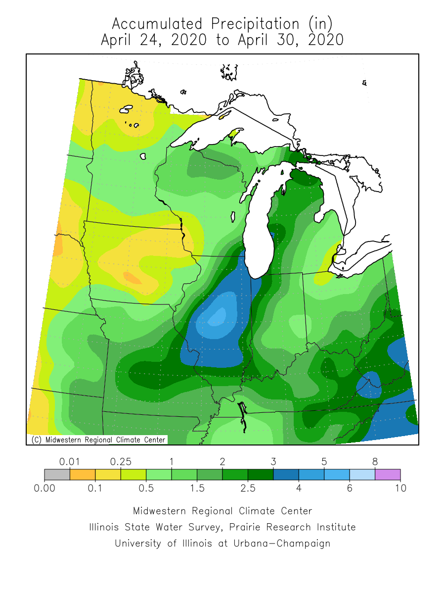 Fast start to planting season slowed by widespread rain
